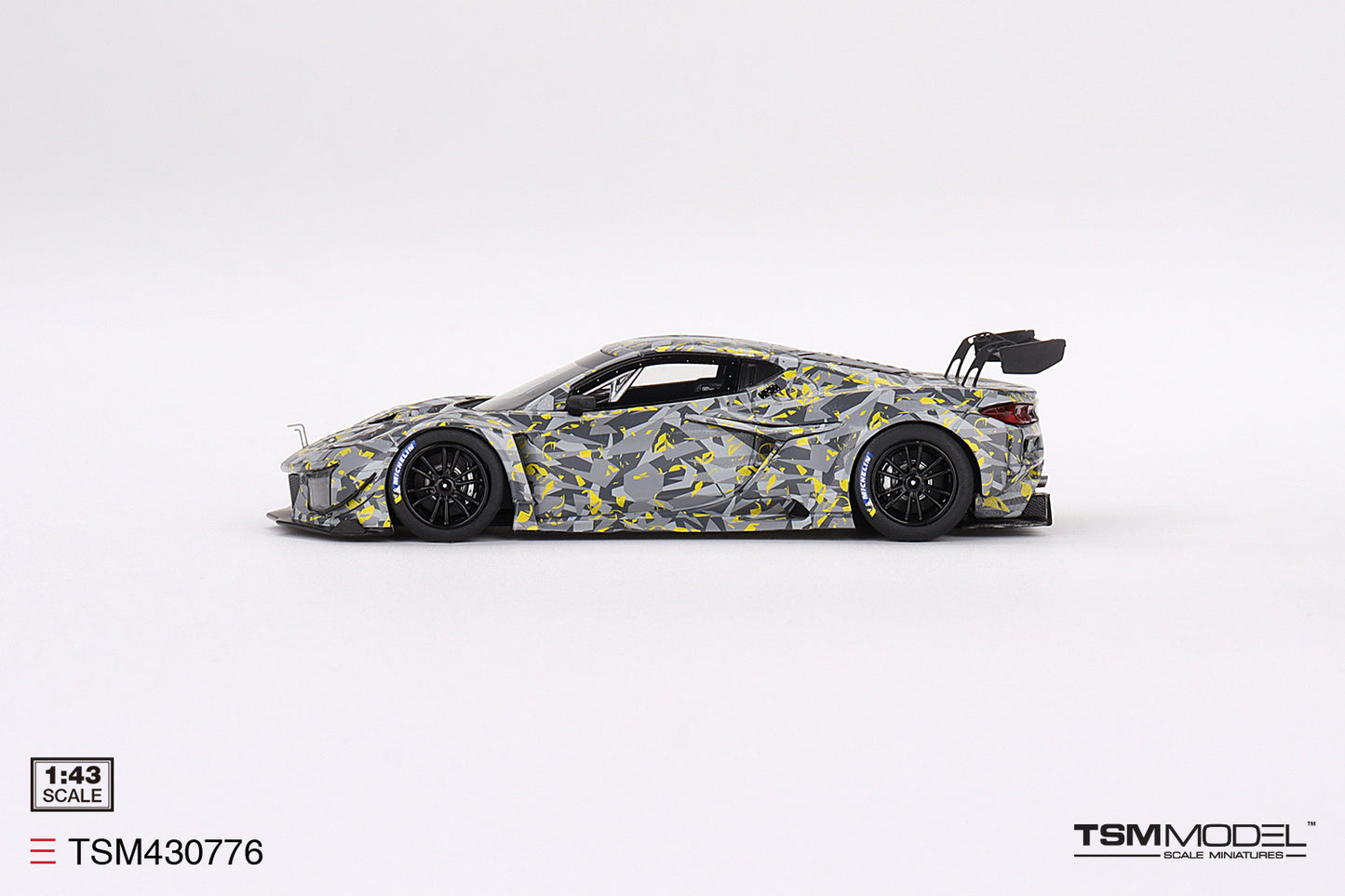 [ Back-order ] TSM TSM430776 1:43 Chevrolet Corvette GT3.R Sebring 2022 Test Car model car