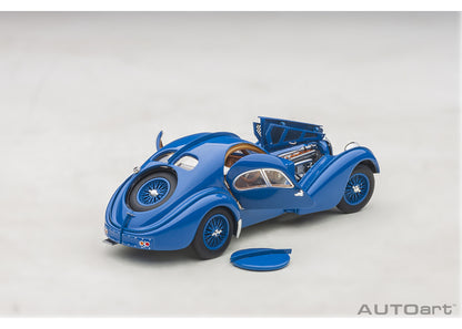 [Back-order] AUTOart 50947 1:43 Bugatti Type 57SC Atlantic 1938 (Blue/Wire Spoke Wheels)