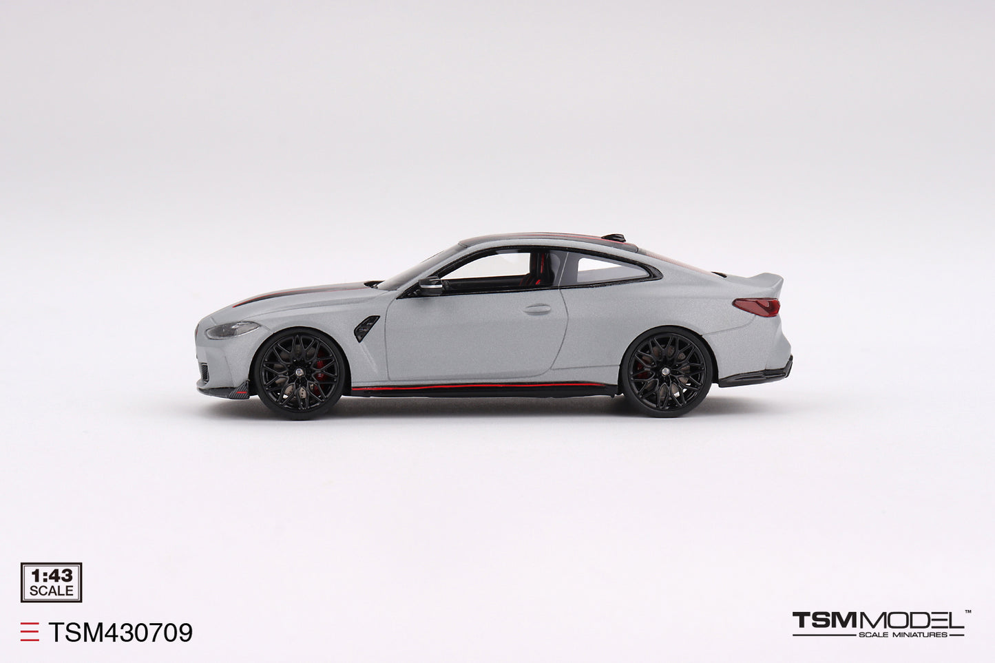 [ Back-order ] TSM TSM430709 1:43 BMW M4 CSL Frozen Brooklyn Gray Metallic model car