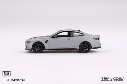 [ Back-order ] TSM TSM430709 1:43 BMW M4 CSL Frozen Brooklyn Gray Metallic model car