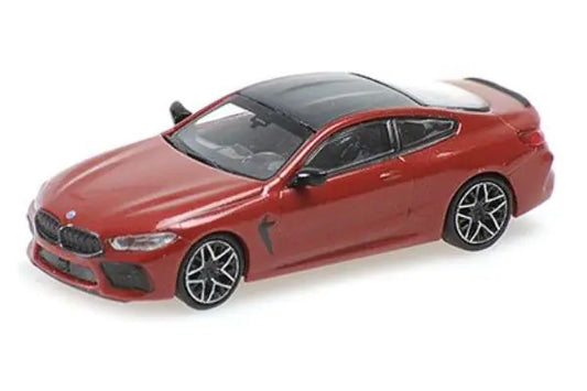 [ Back-order ] MINICHAMPS 870029022 1:87 BMW 8 Series Coupe 2019 Red metallic model car