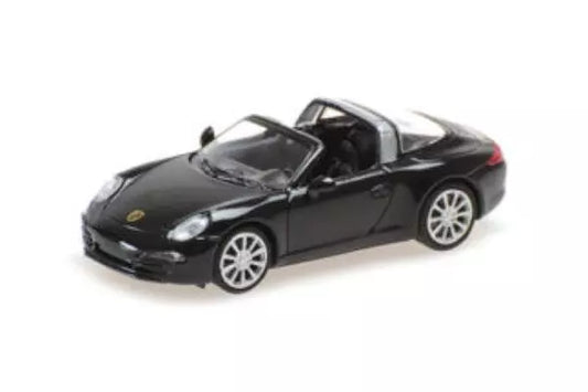 [ Back-order ] MINICHAMPS 870068044 1:87 Porsche 911 Targa 2014 Black model car