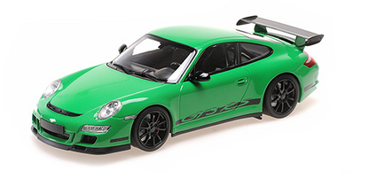 [ Back-order ] MINICHAMPS 155062124 1:18 Porsche 911 GT3 RS 2007 Green model car