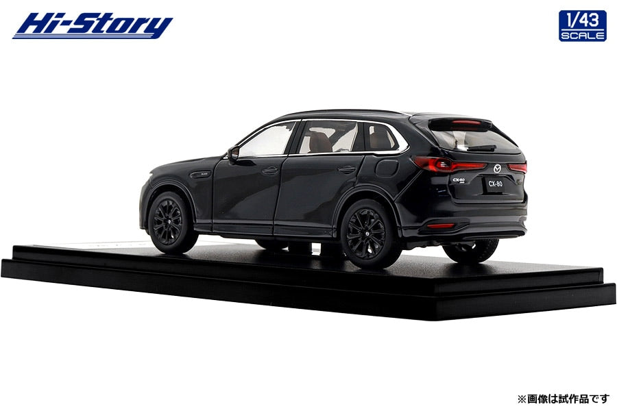 [ Back-order ] Hi-Story HS494BK 1:43 MAZDA CX-80 2024 Jet Black Mica Diecast model car
