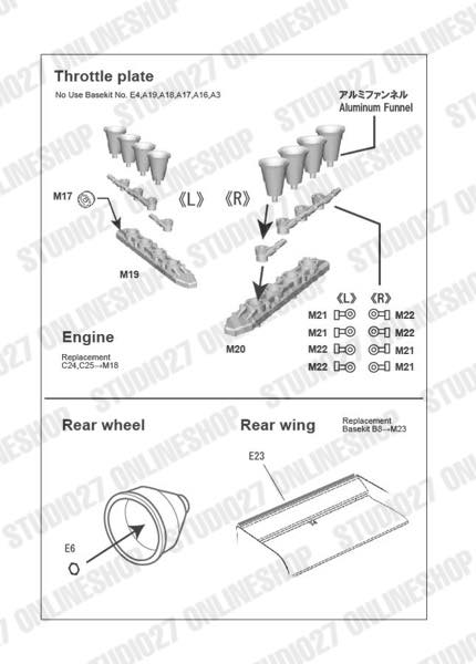 [ Back-order ] STUDIO27 FP20159 1:20 P34 #4 Japan GP 1976 Detail UP Parts Set for TAMIYA Detail Up Parts
