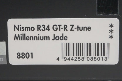 1:43 HPI 8801 Nismo R34 GT-R Z Tune Millennium Jade 51st Shizuoka Hobby Show Limited