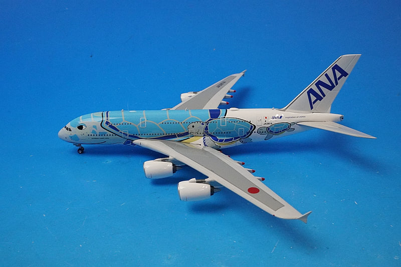 1:400 A380-800 ANA FLYING HONU Lani Blue JA381A 04199 Phoenix airplane model
