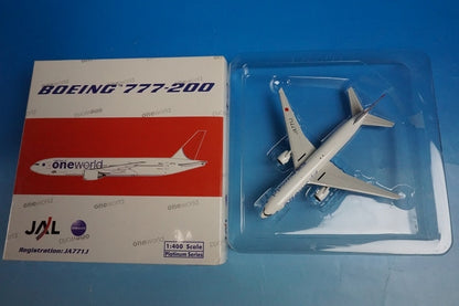 1:400 B777-200 JAL Oneworld JA771J 10344 Phoenix airplane model