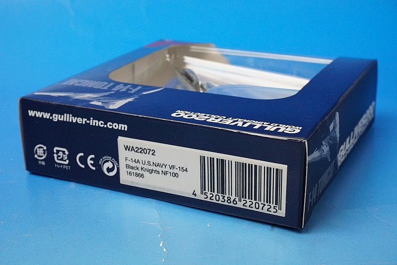 1:200 F-14A USN 154th Fighter Squadron Black Knights 2003 NF100 WA22072 Gulliver airplane model