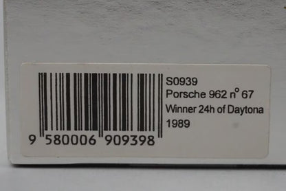 1:43 SPARK S0939 Porsche 962 Daytona 24h Winner 1989 #67