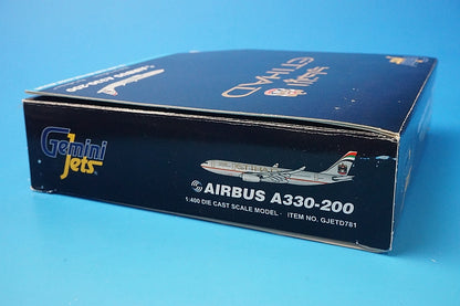 1:400 A330-200 Etihad Airways A6-EYI GJETD781 Gemini airplane model