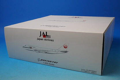 1:200 B747-400 JAL Old Crane-Maru Paint SKY CRUISER JA8071 VL2016001 Jet-x airplane model
