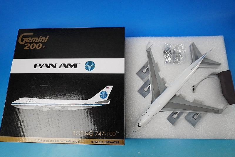 1:200 B747-100 PANAM N734PA G2PAA790 Gemini airplane model