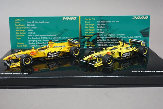 1:43 MINICHAMPS 402109900 Jordan Set 5/5 Jordan 199 / EJ10 1999/2000 Mugen Honda