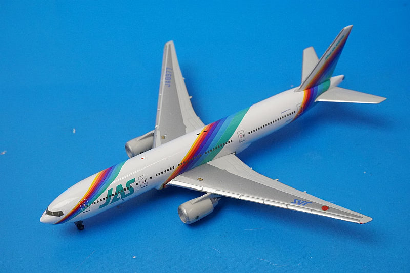 1:500 B777-200 JAS Japan Air System Rainbow Seven JA8977 JD51003 JALUX airplane model