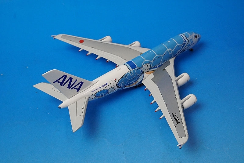1:400 A380-841 ANA FLYING HONU ANA blue with WiFi radome gear JA381A NH40099 ANA airplane model