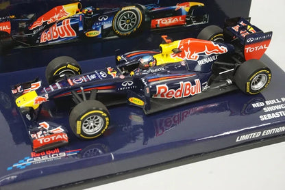 1:43 MINICHAMPS 413120271 Paddock Custom Red Bull Racing Show Car 2012 #1 S. Vettel