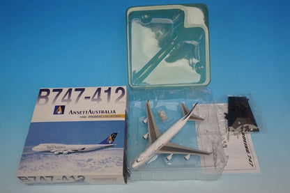 1:400 B747-412 Ansett Australia VH-ANA 55216 Dragon airplane model