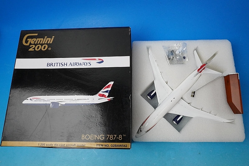 1:200 B787-8 British G-ZBJC G2BAW542 Gemini airplane model