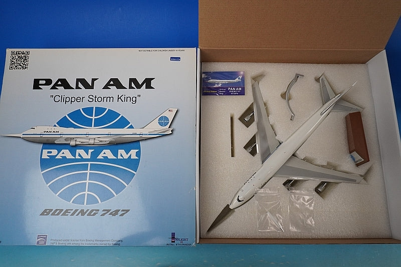 1:200 B747-100 PANAM Flight Test with Nose Cover Clipper Storm King N732PA IF741PAAEXP INFLIGHT airplane model