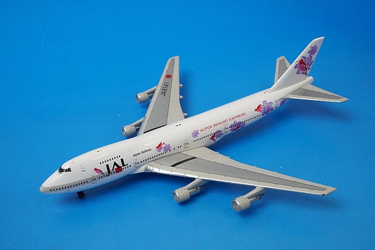 1:400 B747-200 JAL Resort Purple JA8141 Phoenix airplane model
