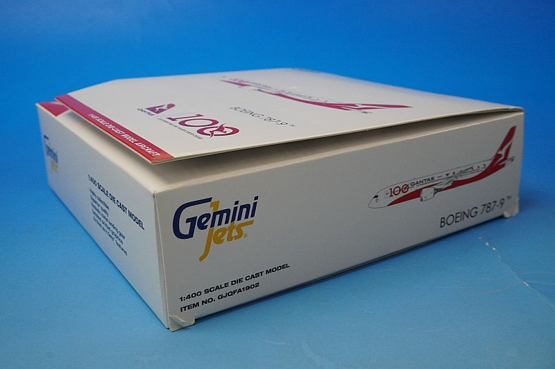 1:400 B787-9 Qantas 100 year anniversary VH-ZNJ GJQFA1902 Gemini airplane model