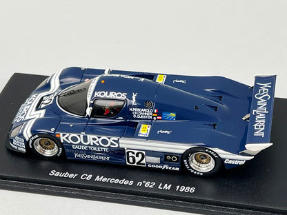 1:43 SPARK S1258 Sauber C8 Mercedes Le Mans 1986 #62
