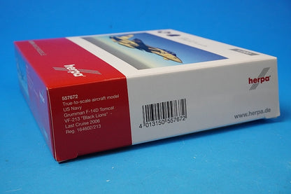 1:200 F-14D Tomcat USN 213th Fighter Squadron Black Lions 557672 Herpa airplane model