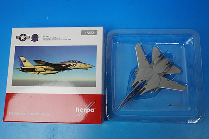 1:200 F-14D Tomcat USN 213th Fighter Squadron Black Lions 557672 Herpa airplane model