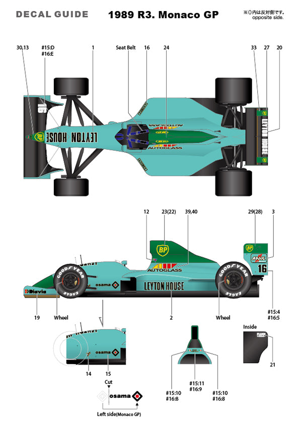 [ Back-order ]STUDIO27 FK20329 1:20 CG891 GP of Monaco 1989 Multimedia Kit