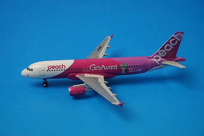 1:500 A320-200 Peach Naito Rene GIRLS AWARD JA809P 0794PA Sky