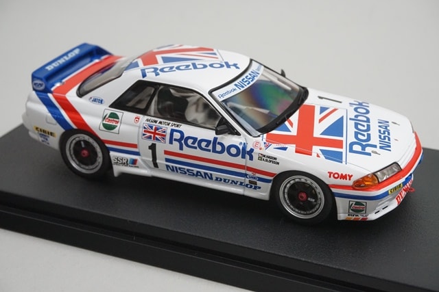 1:43 HPI 8606 Nissan Reebok Skyline GT-R JTC SUZUKA 1990 #1