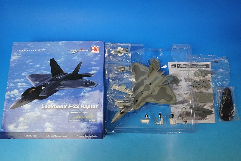 1:72 F-22A Raptor USAF 19th Wing Gamecocks Joint Base Hickam #03-4046 HA2822 Hobbymaster