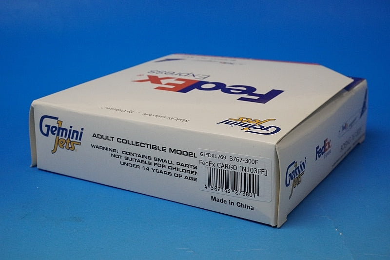 1:400 B767-300F FedEx N103FE GJFDX1769 Gemini airplane model