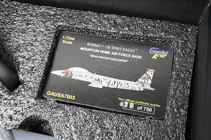 1:72 F-15E Strike Eagle USN United States Air Force Mountain Home GAUSA7003 Gemini airplane model