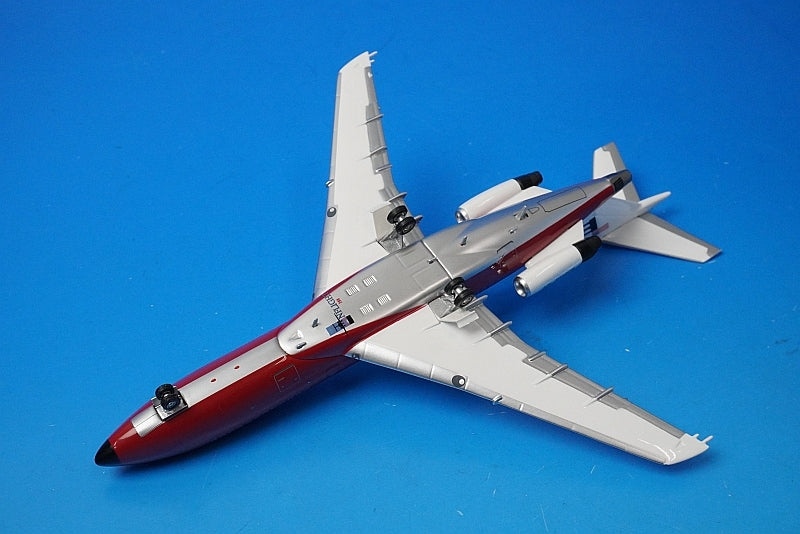 1:200 B727-100 Braniff International Red Jellybean N7296 IF721017 INFLIGHT airplane model