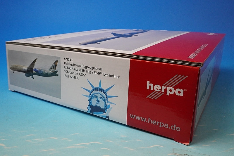 1:200 B787-9 Etihad Choose the USA A6-BLE 571340 Herpa