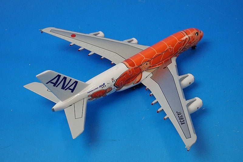 1:500 A380-800 ANA FLYING HONU Sunset Orange JA383A NH50093 ANA airplane model