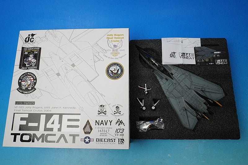1:72 F-14B USN VF-103 Jolly Rogers Final Tomcat Cruise 2004 JCW-72-F14-016 JC Wings airplane model