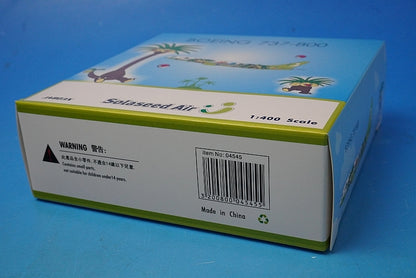 1:400 B737-800 Solaseed Air Nassie Jet Miyazaki JA803X 04545 Phoenix airplane model