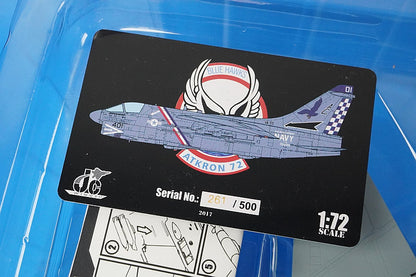 1:72 A-7E US Navy Attack Squadron 72 Blue Hawks USS John F. Kennedy AC401 JCW-72-A7-001 JC Wings airplane model