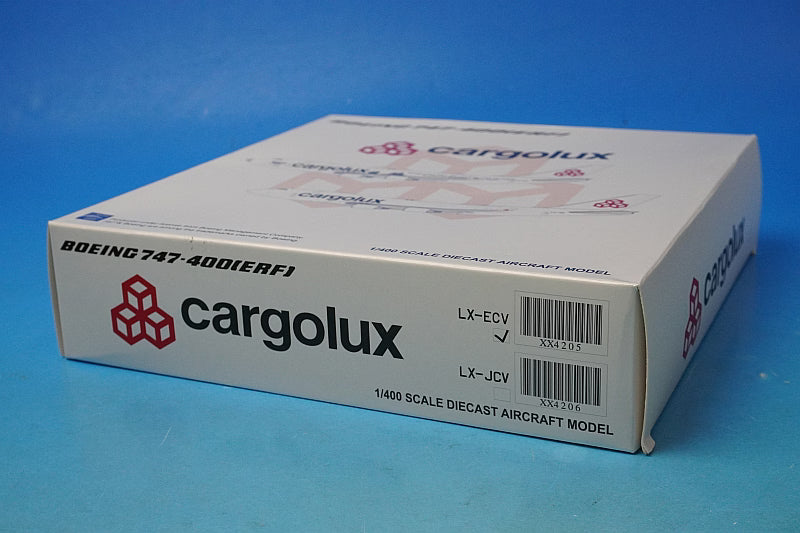 1:400 B747-400 ERF Cargolux Sea Life Trust Livery Dolphin Livery LX-ECV XX4205 JC Wings airplane model