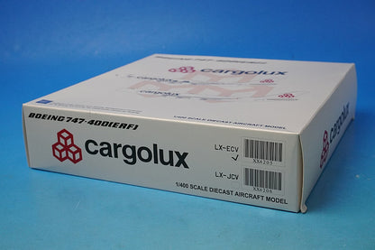 1:400 B747-400 ERF Cargolux Sea Life Trust Livery Dolphin Livery LX-ECV XX4205 JC Wings airplane model