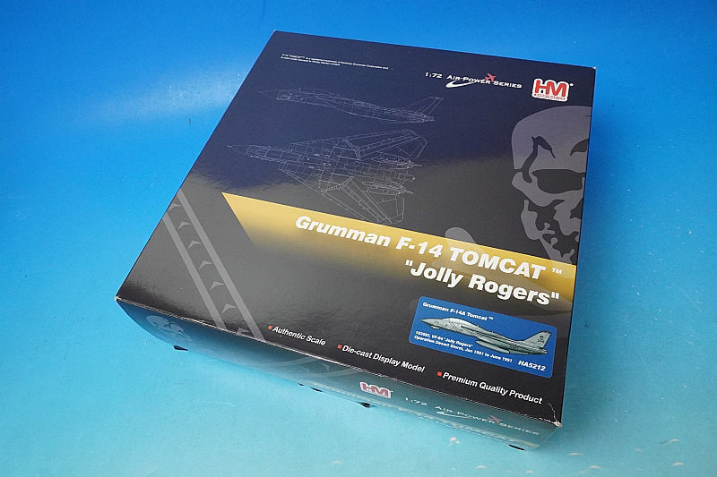 1:72 F-14A Tomcat, US Navy, Fighter Squadron 84, Jolly Rogers, Commander's (CO) aircraft, deployed on the aircraft carrier USS Theodore Roosevelt #201/#162692 HA5212 Hobby Master airplane model