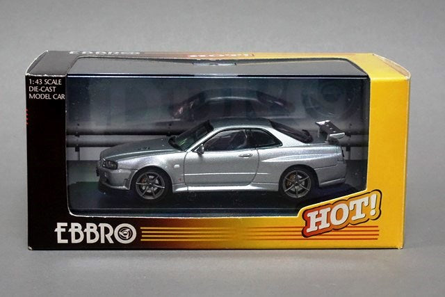 1:43 EBBRO 43058 Nissan Skyline GT-R R34 V-spec II Silver