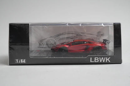 LBWK 1:64 LB-WORKS Aventador Red with figure