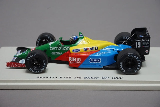 1:43 SPARK S5201 Benetton B188 British GP A.Nannini 1988 #19