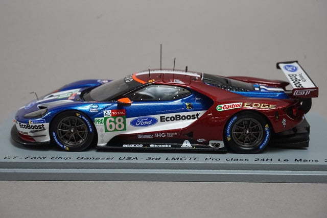 1:43 SPARK S7052 Ford GT #68 LMGTE Pro Class 24h Le Mans 2018