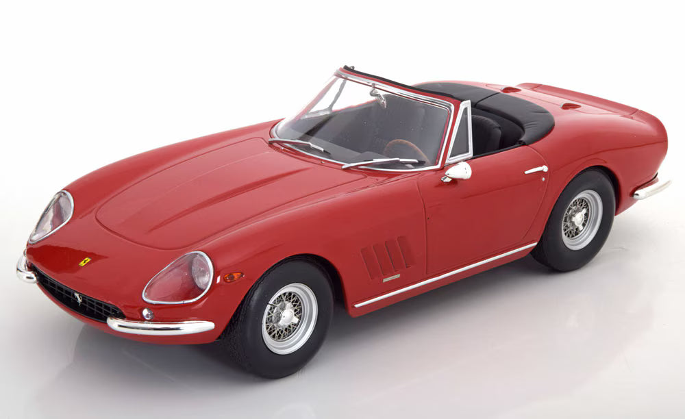 KKDC180234 KK scale 1:18 Ferrari 275 GTB4 NART Spider with removable soft top, red