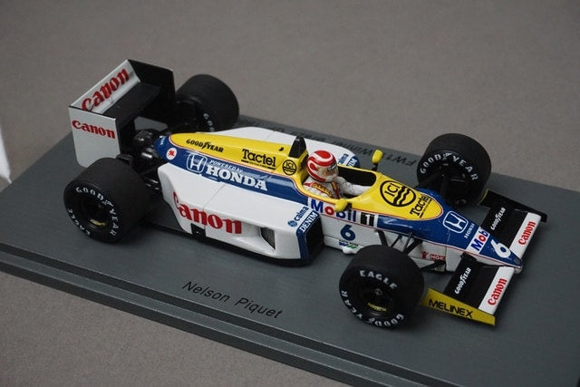 1:43 SPARK S7480 Williams FW11 Brazi GP Winner 1986 #6 Nelson Piquet